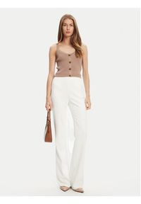 Guess Top W5YR10 Z0130 Brązowy Regular Fit. Kolor: brązowy. Materiał: syntetyk #4