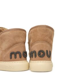 Mou Śniegowce MU.FW411001A Brązowy. Kolor: brązowy. Materiał: zamsz, skóra #3