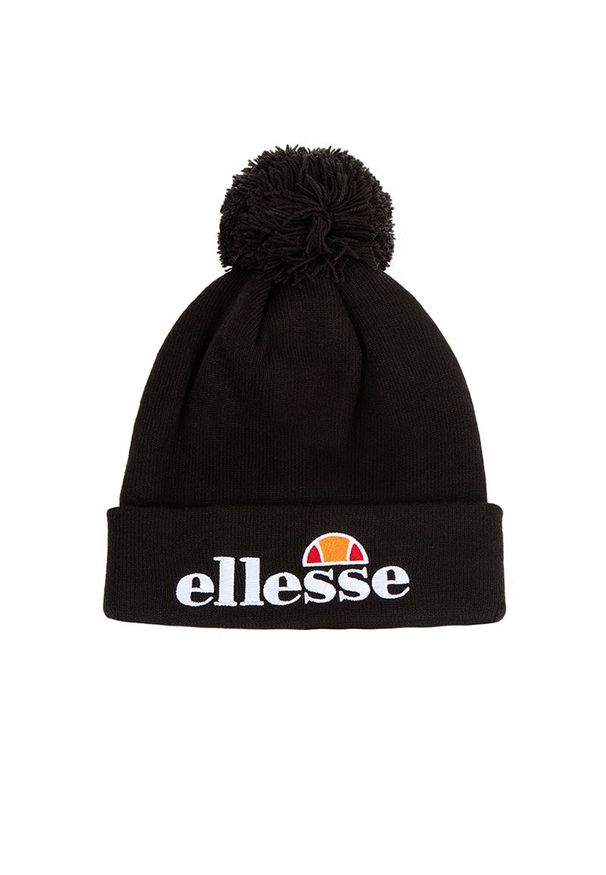 Czapka Ellesse Velly Pom Pom Beanie SAAY0473011 - czarna. Kolor: czarny. Materiał: materiał, akryl. Wzór: haft. Sezon: zima. Styl: klasyczny