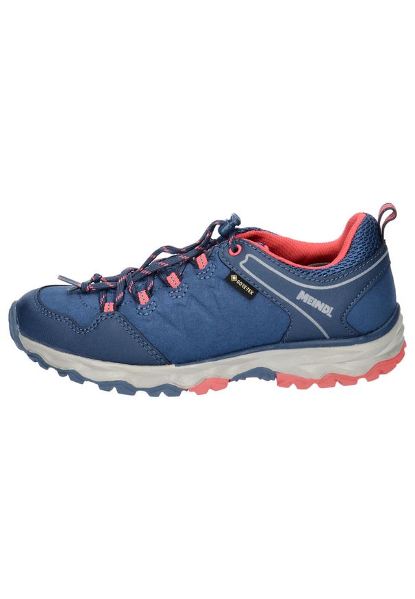 Buty trekkingowe dziecięce MEINDL Ontario Junior GTX, z membraną Gore-Tex. Kolor: różowy. Technologia: Gore-Tex. Sport: turystyka piesza