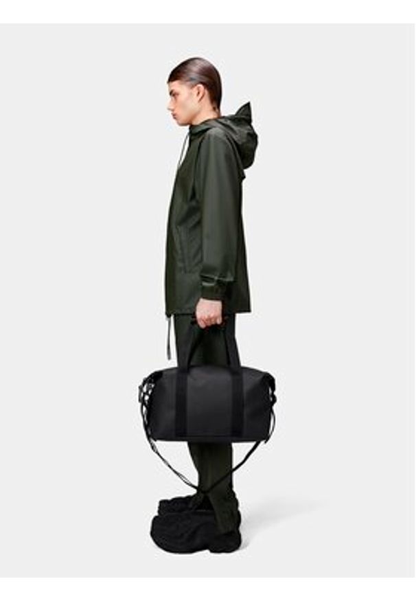 Rains Torba weekendowa Hilo Weekend Bag Small W3 14220 Czarny. Kolor: czarny. Materiał: materiał
