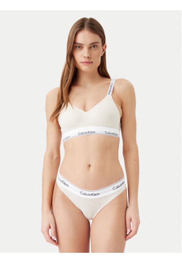 Calvin Klein Underwear Figi klasyczne 0000F3787E Beżowy. Kolor: beżowy. Materiał: bawełna