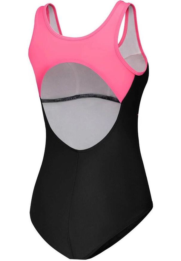 Strój jednoczęściowy pływacki damski Aqua Speed Cora. Kolor: różowy, wielokolorowy, czarny