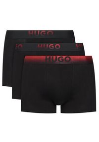 Hugo - HUGO Komplet 3 par bokserek 50549172 Czarny. Kolor: czarny. Materiał: bawełna #8