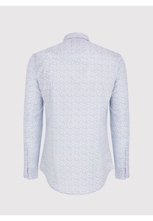 Pako Lorente - PAKO LORENTE – Koszula męska w drobny wzór. Materiał: elastan, bawełna. Długość rękawa: długi rękaw. Długość: długie
