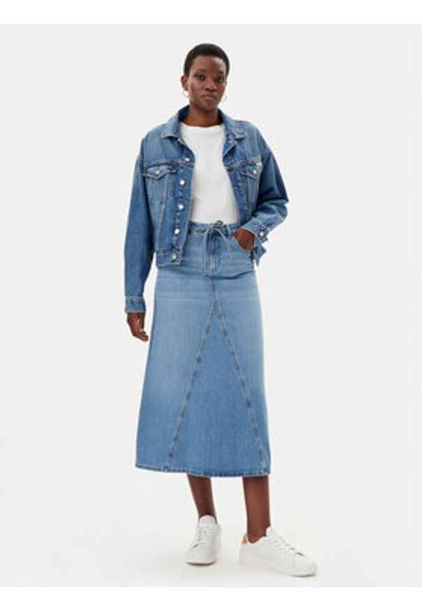 only - ONLY Spódnica jeansowa Sophia 15339020 Niebieski Regular Fit. Kolor: niebieski. Materiał: bawełna