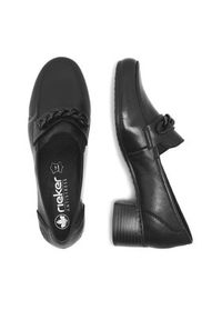 Rieker Loafersy 41660-00 Czarny. Kolor: czarny. Materiał: skóra #2