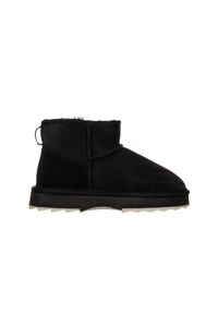 emu - Śniegowce Emu Sharky Micro Black 23 119141, Czarny, Skóra naturalna. Kolor: czarny. Materiał: skóra. Szerokość cholewki: normalna. Styl: elegancki #1