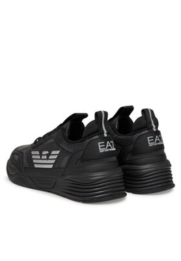 EA7 Emporio Armani Sneakersy X8X221 XK437 M826 Czarny. Kolor: czarny. Materiał: skóra
