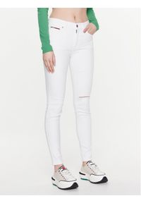 Tommy Jeans Jeansy Nora DW0DW15486 Biały Skinny Fit. Kolor: biały #1