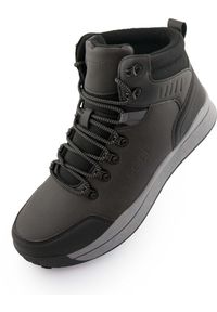 HSN - Wodoodporne zimowe buty męskie Ahman Black 45. Kolor: czarny. Materiał: polar. Sezon: zima. Sport: turystyka piesza