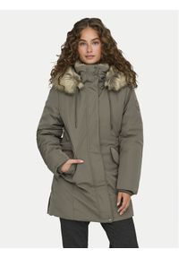 only - ONLY Parka New Priska 15300627 Szary Regular Fit. Kolor: szary. Materiał: syntetyk