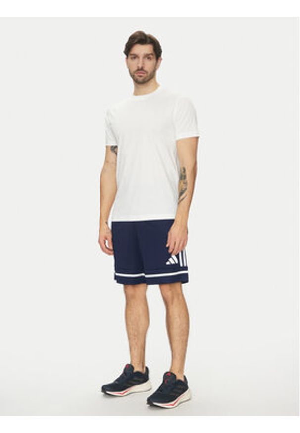 Adidas - adidas Szorty sportowe Squadra 25 JN5468 Granatowy Regular Fit. Kolor: niebieski. Materiał: syntetyk