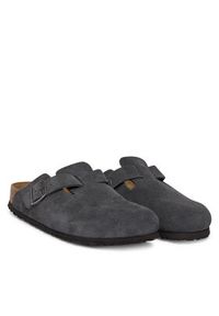 Birkenstock Klapki Canto 1031678 Szary. Kolor: szary. Materiał: skóra, zamsz #2