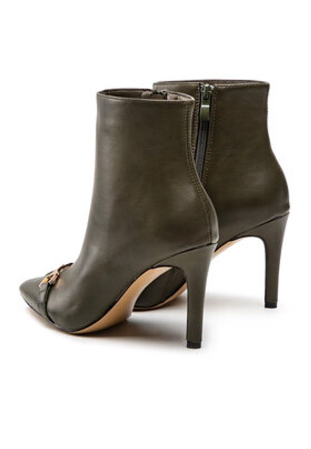 DeeZee Botki ZALMM220171 Zielony. Kolor: zielony. Materiał: skóra