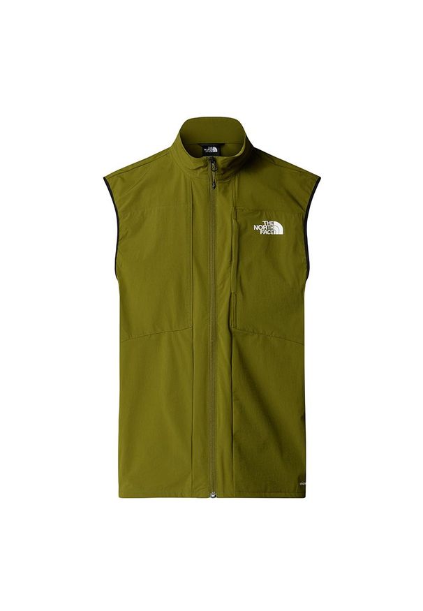 Bezrękawnik męski The North Face Packable 0A883N4EQ1 - zielona. Okazja: na co dzień. Kolor: zielony. Materiał: nylon, materiał, elastan. Długość rękawa: bez rękawów. Wzór: aplikacja. Styl: casual