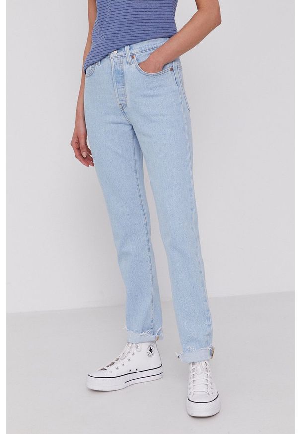 Levi's® - Levi's - Jeansy 501. Okazja: na spotkanie biznesowe. Kolor: niebieski. Styl: biznesowy