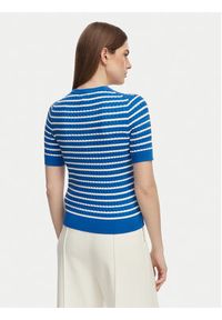 TOMMY HILFIGER - Tommy Hilfiger Sweter WW0WW49613 Niebieski Slim Fit. Kolor: niebieski. Materiał: bawełna #3