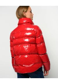 Pinko - PINKO - Czerwona kurtka puchowa Mirco. Kolor: czerwony. Materiał: puch. Sezon: zima #2