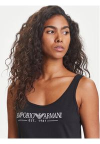Emporio Armani Underwear Sukienka codzienna EW000494 AF10881 UC001 Czarny Regular Fit. Okazja: na co dzień. Kolor: czarny. Materiał: bawełna. Typ sukienki: proste. Styl: casual #3