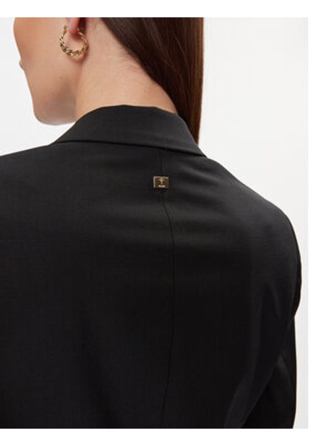 JOOP! Marynarka 30040036 Czarny Slim Fit. Kolor: czarny. Materiał: wełna, syntetyk