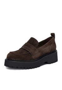Badura Loafersy EO-ARYA-LT017-1 Brązowy. Kolor: brązowy. Materiał: zamsz, skóra #5