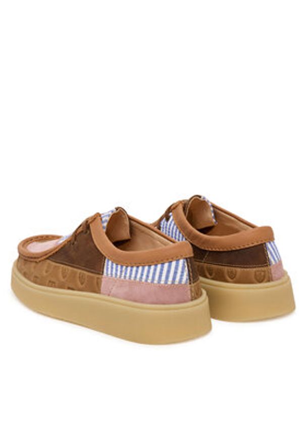 Clarks Półbuty Torview 26186165 Kolorowy. Materiał: skóra. Wzór: kolorowy