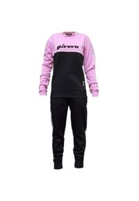 Damski Dres Givova Lila i Czarny XL - Elegancki i Wygodny. Kolor: fioletowy, różowy, wielokolorowy, czarny. Materiał: poliester, bawełna