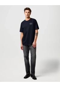 Wrangler - MESKA KOSZULKA WRANGLER EMBROIDERY TEE BLACK 112371489 #5