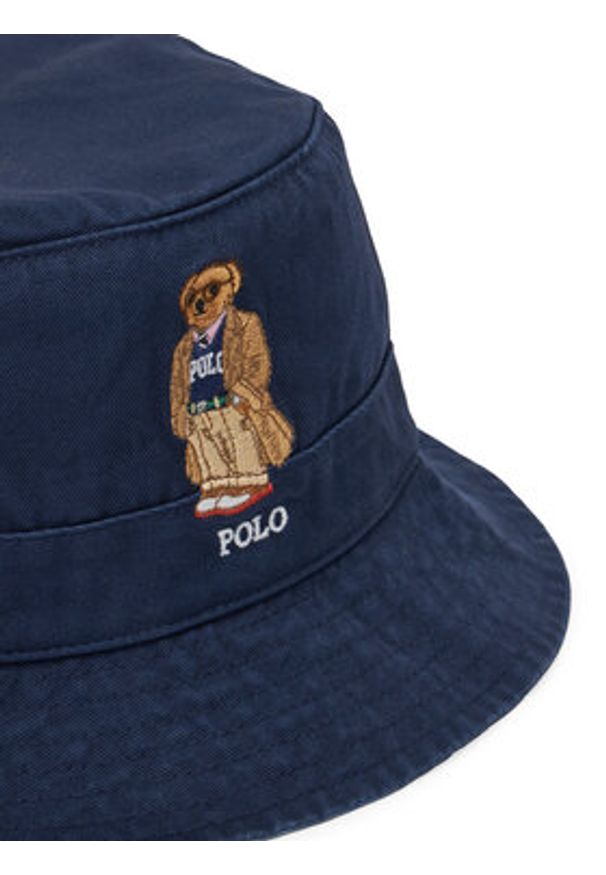 Polo Ralph Lauren Kapelusz 211977400001 Granatowy. Kolor: niebieski. Materiał: bawełna, materiał