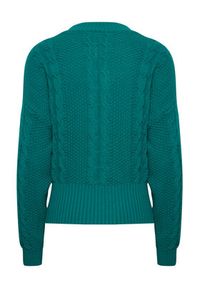 ICHI Sweter 20119847 Zielony Regular Fit. Kolor: zielony. Materiał: syntetyk #3