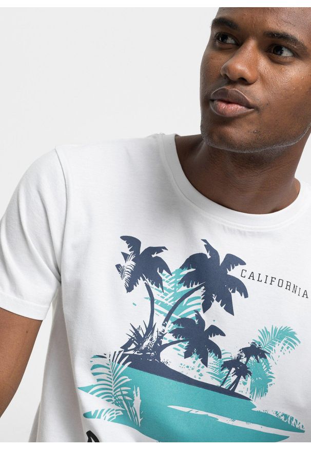 bonprix - T-shirt z czystej bawełny organicznej. Kolor: biały. Materiał: bawełna. Długość: długie