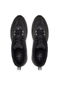 Calvin Klein Jeans Sneakersy Retro Tennis Low Mix Ml Met YM0YM00931 Czarny. Kolor: czarny. Materiał: materiał #4