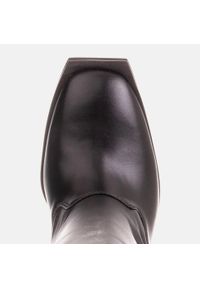 Marco Shoes Skórzane botki z miękkiej skóry czarne. Kolor: czarny. Materiał: skóra