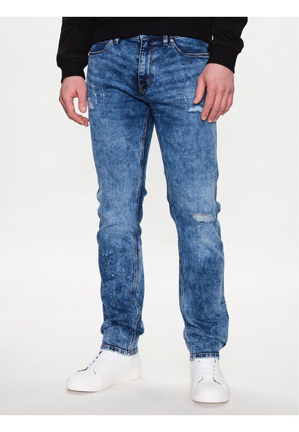 Hugo Jeansy 50483972 Niebieski Slim Fit. Kolor: niebieski