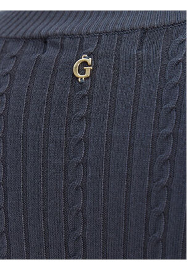 Guess Sweter W6RR07 Z2YK2 Niebieski Regular Fit. Kolor: niebieski. Materiał: wiskoza