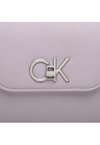 Calvin Klein Torebka Re-Lock Shoulder Bag Md K60K610769 Fioletowy. Kolor: fioletowy. Materiał: skórzane #4