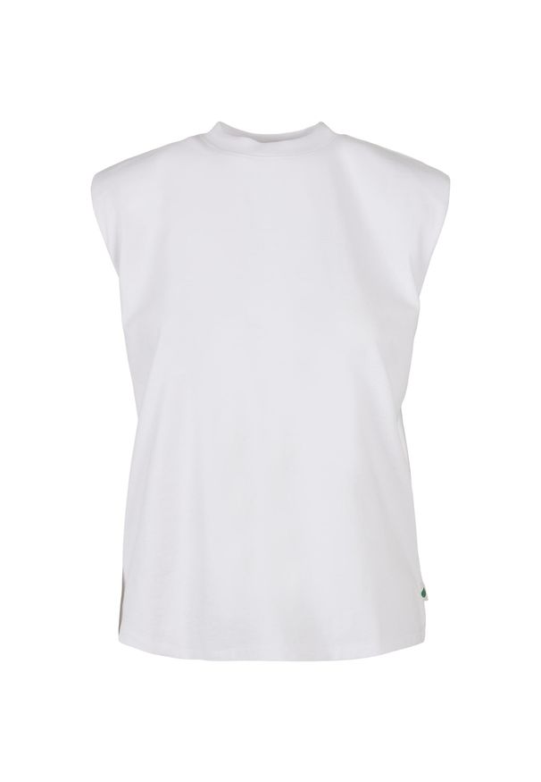 Wyściełane ramiona tank top dla kobiet Urban Classics GT. Kolor: biały