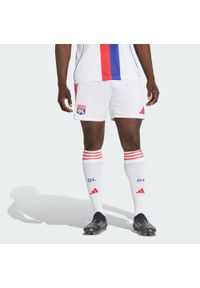 Adidas - Szorty Olympique Lyonnais 25/26 Home. Kolor: biały. Sport: piłka nożna