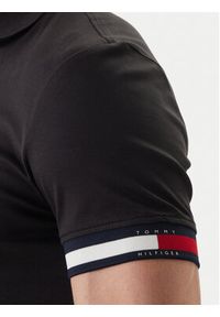TOMMY HILFIGER - Tommy Hilfiger Polo MW0MW42743 Czarny Slim Fit. Typ kołnierza: polo. Kolor: czarny. Materiał: bawełna #2