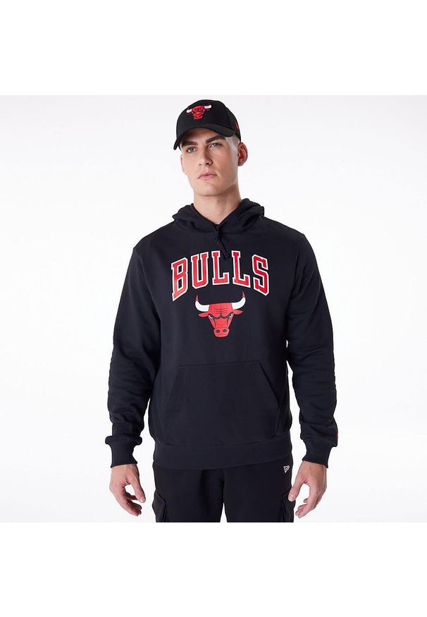 Bluza męska New Era NBA Regular Hoody Chicago Bulls. Kolor: czarny