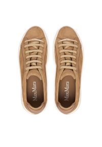 Max Mara Sneakersy 2614761031650 Beżowy. Kolor: beżowy. Materiał: skóra #6