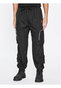 Moose Knuckles Spodnie materiałowe Maddox Utility M33MR764CT Czarny Regular Fit. Kolor: czarny. Materiał: syntetyk