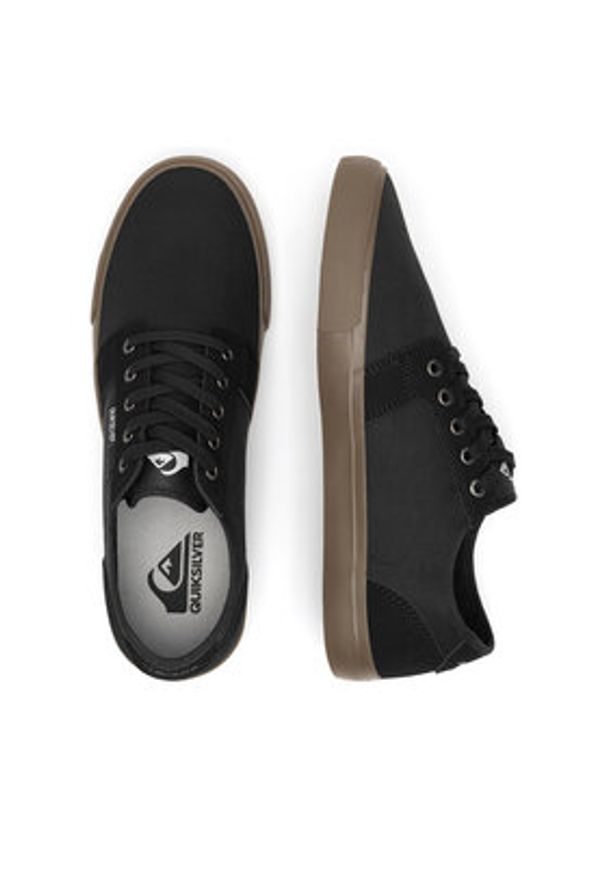 Quiksilver Trampki ZEKE-01 Czarny. Kolor: czarny. Materiał: materiał, skóra