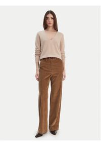 United Colors of Benetton - United Colors Of Benetton Sweter 1002D401Y Beżowy Regular Fit. Kolor: beżowy. Materiał: wełna #5