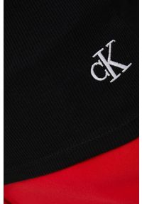 Calvin Klein Jeans top J20J218689.PPYY damski kolor czarny. Kolor: czarny. Materiał: lycra, materiał. Długość rękawa: na ramiączkach #3