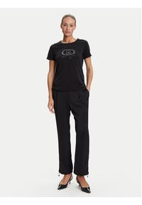 Liu Jo Sport T-Shirt TF5163 JS923 Czarny Regular Fit. Kolor: czarny. Materiał: bawełna. Styl: sportowy #5