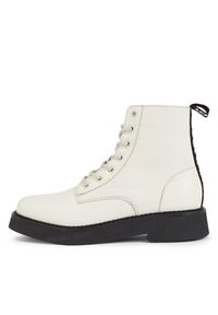 Tommy Jeans Botki Tjw Lace Up Flat Boot EN0EN02310 Écru. Materiał: skóra #4