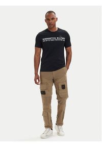 Aeronautica Militare T-Shirt 261TS1942UJ00538 Granatowy Regular Fit. Kolor: niebieski. Materiał: bawełna #5