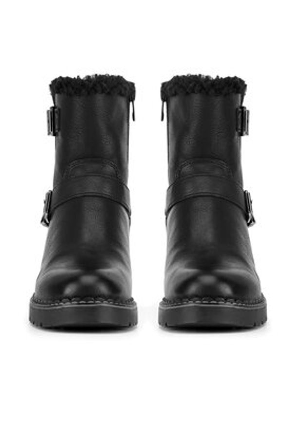 Clara Barson Botki WS2862-05 Czarny. Kolor: czarny. Materiał: materiał